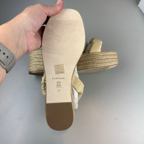 Equitare Kinga Espadrille Sandal in Cream - Picture 11 of 12